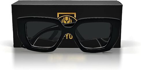 Thick Frame Blue Light Glasses for Women Men Fashion Oversized Square Computer Gaming Eyeglasses with Multicolor in Saudi Arabia