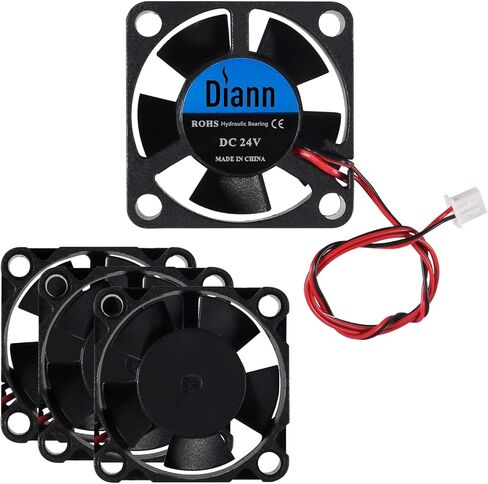 DIANN 4 قطع 3010 مروحة تبريد بدون فرش DC 24V مروحة طابعة ثلاثية الأبعاد محمل هيدروليكي لـ RepRap i3 CR-10 وغيرها من استبدال إصلاح الأجهزة الصغيرة in Kuwait