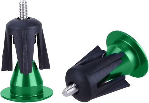 2 Pack Aluminum Bike Handlebar End Plugs Bike Bar End Grips Expanding Locking Bar End Caps for Drop Bars, Expandable Adjustable Locking End Caps-Black in Saudi Arabia