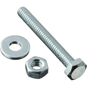 POWERTEC 71154 T Track Hardware Kit with 1/4-20 Hex Bolt, Nuts and Flat Washer - Zinc Plated Carbon Steel – 10 Sets