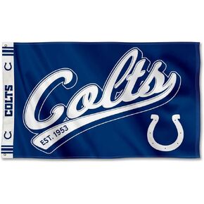 WinCraft Indianapolis Colts Script Logo Premium Flag