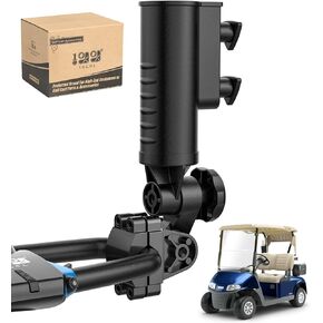 Golf Push Cart Umbrella Holder-Heavy Duty Aluminium Alloy Base Holder 180 Degree Rotation, Universal Holder for Golf Cart, Strollers, Bike, Wheelchair, Beach Chair