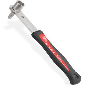 BIKEHAND Bike Bicycle Crank Bolt Wrench - Features a 14mm Socket & an 8mm Hex Wrench - Extra Long Handle