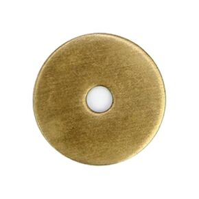 Tiazza 10Pcs Plain Round Brass Backplate Washers Classical Furniture Decoration Gasket Brass Hardware Accessories (Bronze)