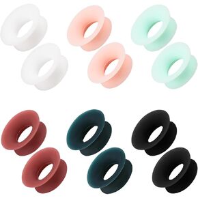 12pcs Mute Style Pack for Earplugs, Quiet Ear Plugs Accessories for Loop Switch, Extra 5 dB Noise Reduction Earplugs, Silicone Mute Insert Style Pack Earplugs for Home Office Library