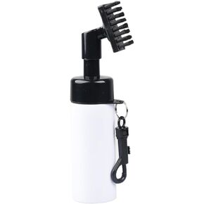 Golf Club Cleaner Brush - CACTY Golf Water Brush with Retractable Nylon Bristles Head for Wide Cleaning Coverage and Anti Leak Reservoir Tube - Squeeze Bottle for Easy Cleanliness （White）