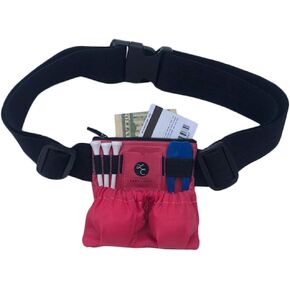 Pockit Caddy Golf Accessory Bag with Belt for Golfing Needs - Golf Ball Pouch with Belt - Golf Organizer Zippered Pocket for Valuables - Golf Ball Carry Bag - Holds Tees & Balls - Golf Fanny Pack