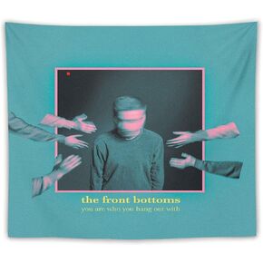 KDRFGTE The Front Bottoms You Are Who You Hang Out With Album Cover Music Tapestry Wall Hanging Home Decorations for Living Room Bedroom Dorm Decor (60 x 40 in)