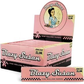 Blazy Susan King Slim Pink Rolling Papers