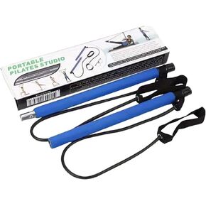 Pilates Bar Kit with Resistance Bands, Multifunctional Yoga Pilates Bar with Heavy, Portable Home Gym Pilates Resistance Bar Kit for Women Full Body Workouts