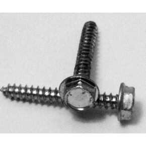 #6 x 1" Zinc Type A HEX Washer Sheet Metal Wood Screws 100pk