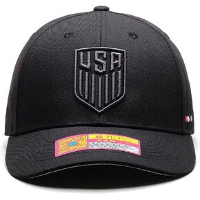 Team USA - US Soccer National Team 'Dusk' Adjustable Hat/Cap (Black)