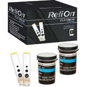 Blood Glucose Test Strips, 100 Count | Ideal for Glucose Monitor Kit, Diabetes Testing | Reliable Readings | Accurate & Easy to Use | High Accuracy Strips