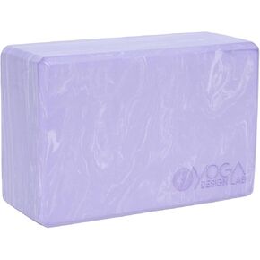 YOGA DESIGN LAB | THE FOAM BLOCK | Premium, Colorful, Eco Yoga Block | Printed Non Slip Grip Designed to Improve Your Practice | Travel Friendly (Aqua Sky)