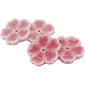 IMIKEYA 4pcs Cherry Blossom Ceramic Incense Holder Incense Stick Burner Incense Stick Porcelain Holder Decoration for Home Flower Chopsticks Rest Pottery Dishes Tray Ceramics Delicate