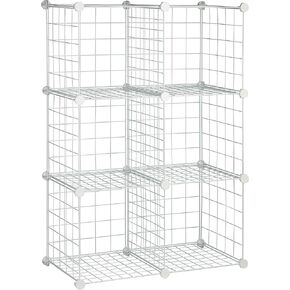 Honey-Can-Do 6 Cube White Storage Set SHF-03521 White