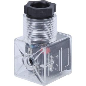 5 pcs Solenoid Valve Plug 24V, Solenoid Coil Connector with LED, Universal Hydraulic Solenoid Valve Accessories