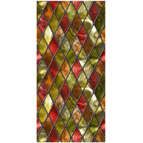 Window Privacy Film, Stained Glass Window Film Static Window Cling Sticker for Home Shop Window BLT075, 120X58CM