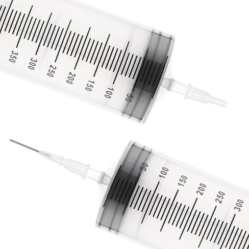 Giant Syringe for Liquid, Plastic Large 500ml Big Syringe，Individual Sterile Sealed for Scientific Dispensing Watering Paint Oil Refilling Feeding Measure With three hoses, white in Saudi Arabia