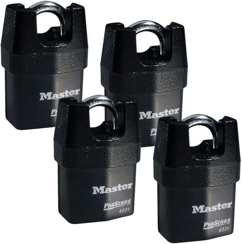 Master Lock - أربعة (4) أقفال من سلسلة Pro عالية الأمان 6321NKA-4 مع تقنية BumpStop in Saudi Arabia