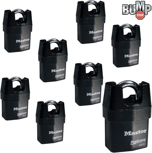 Master Lock - أربعة (4) أقفال من سلسلة Pro عالية الأمان 6321NKA-4 مع تقنية BumpStop in Saudi Arabia