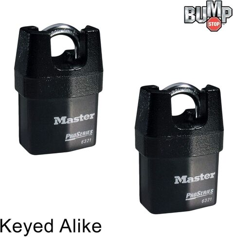 Master Lock - أربعة (4) أقفال من سلسلة Pro عالية الأمان 6321NKA-4 مع تقنية BumpStop in Saudi Arabia
