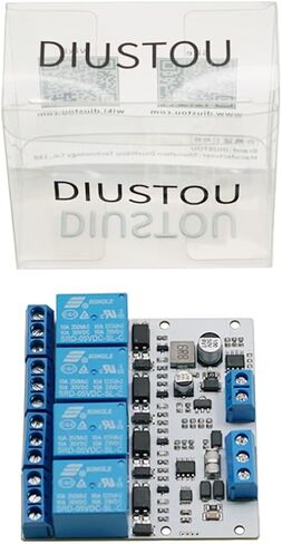RS485 Modbus Relay 8-bit MCU and SP3485 Chip PLC Control DC5V 5.08mm terminal 32V with Diode lag current protection & Opto Isolation (4 way relay) in Saudi Arabia