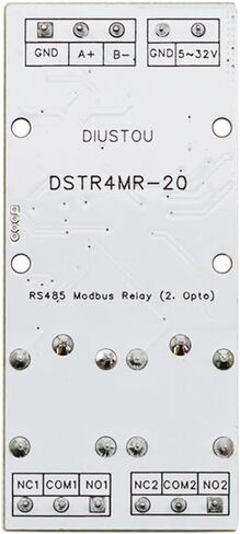 RS485 Modbus Relay 8-bit MCU and SP3485 Chip PLC Control DC5V 5.08mm terminal 32V with Diode lag current protection & Opto Isolation (4 way relay) in Saudi Arabia