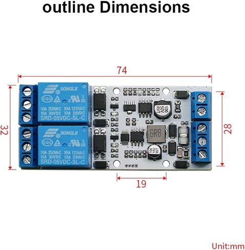 RS485 Modbus Relay 8-bit MCU and SP3485 Chip PLC Control DC5V 5.08mm terminal 32V with Diode lag current protection & Opto Isolation (4 way relay) in Saudi Arabia