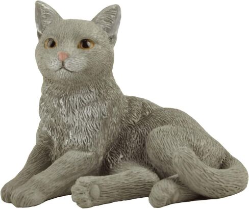 JFSM INC. 3" Black Cat Lounging Hand Painted Figurine - Gifts for Cat Lovers, Cat Lover Gifts for Women, Cat Lover Gifts for Men, Cat Decor for Cat Lovers, Home Decor for Cat Lovers in Saudi Arabia