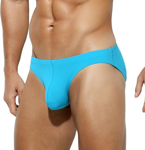 Arjen Kroos Men's Sexy Solid Swim Briefs Triangle Bikini Underwear Low Rise Swimsuit in Kuwait
