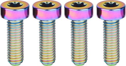 Titanium M5x15mm Torx Head Bolt for Bicycle Bottle Cage Brake Stem Pack of 4 in Kuwait