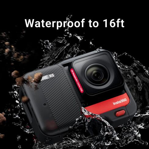إصدار Insta360 ONE RS 4K - كاميرا أكشن مقاومة للماء بدقة 4K بمعدل 60 إطارًا في الثانية مع تثبيت FlowSate، وصور بدقة 48 ميجابكسل، وتقنية HDR النشطة، وتحرير الذكاء الاصطناعي (متجدد) in Saudi Arabia