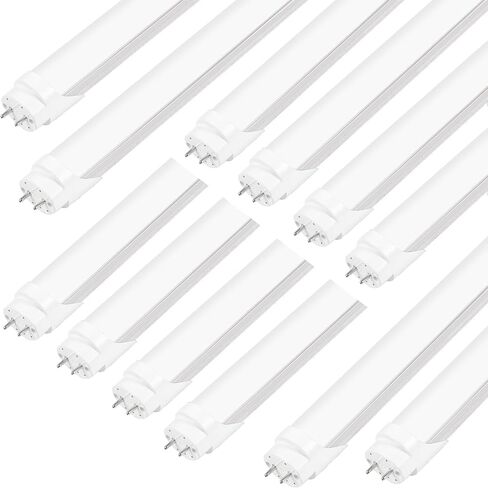 LED Bulbs 4ft T8 Fluorescent Light Bulbs 48 inchType A+B,24W 3200LM 6500K Clear Super Bright,Single and Double End Powered,No Need Ballast Bypass,T8 T10 T12 Fluorescent Bulbs Replacemen(4-Pack) in Saudi Arabia