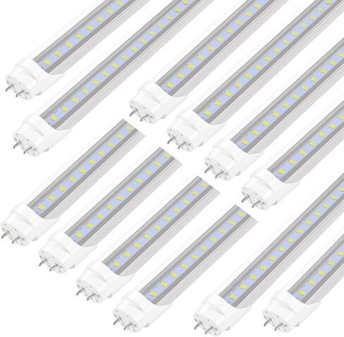 LED Bulbs 4ft T8 Fluorescent Light Bulbs 48 inchType A+B,24W 3200LM 6500K Clear Super Bright,Single and Double End Powered,No Need Ballast Bypass,T8 T10 T12 Fluorescent Bulbs Replacemen(4-Pack) in Saudi Arabia