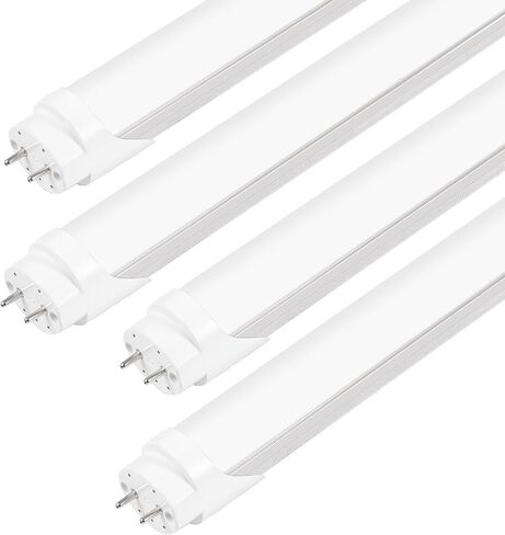 LED Bulbs 4ft T8 Fluorescent Light Bulbs 48 inchType A+B,24W 3200LM 6500K Clear Super Bright,Single and Double End Powered,No Need Ballast Bypass,T8 T10 T12 Fluorescent Bulbs Replacemen(4-Pack) in Saudi Arabia