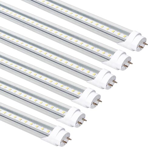 LED Bulbs 4ft T8 Fluorescent Light Bulbs 48 inchType A+B,24W 3200LM 6500K Clear Super Bright,Single and Double End Powered,No Need Ballast Bypass,T8 T10 T12 Fluorescent Bulbs Replacemen(4-Pack) in Saudi Arabia
