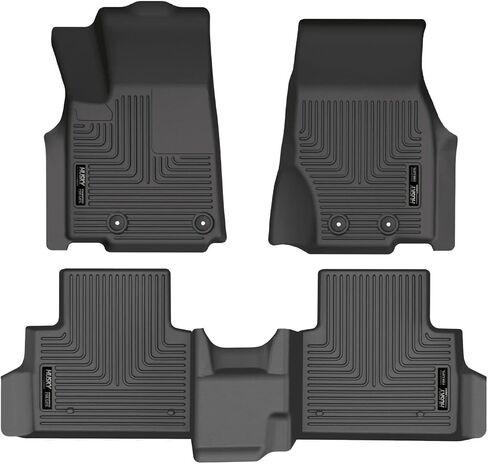Husky Liners - Weatherbeater Floor Mats | Fits 2021 - 2024 Jeep Grand Cherokee L (to Back of Over Folded Flat 3rd Row) | Cargo, 1 pc. | Black - 20671 in Saudi Arabia