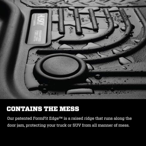 Husky Liners - Weatherbeater Floor Mats | Fits 2021 - 2024 Jeep Grand Cherokee L (to Back of Over Folded Flat 3rd Row) | Cargo, 1 pc. | Black - 20671 in Saudi Arabia