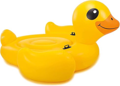 Intex 86 x 83 Inch Giant Inflatable Ride On Mega Flamingo Island Pool Float Relaxing Water Lounger with Built in Handles for 2 Riders, Pink in Saudi Arabia