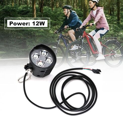 مصباح أمامي للدراجة فائق السطوع من Kingsea، مصابيح دراجات 12 وات للركوب الليلي، مصباح أمامي LED للدراجة على الطريق، مصباح أمامي مقاوم للماء للدراجة in Kuwait