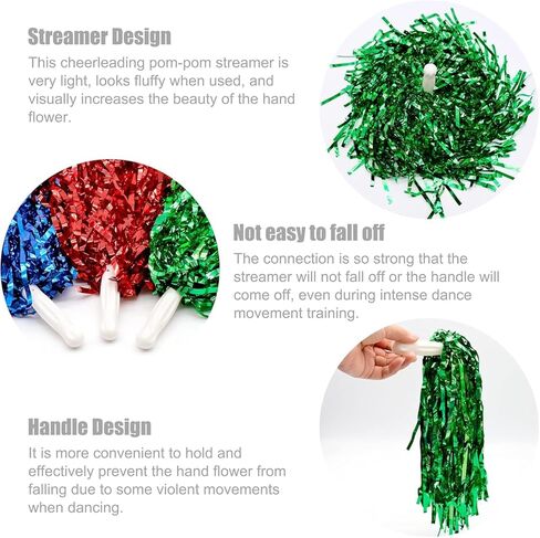 6 قطع من كرات التشجيع من الزهور اليدوية، كرات التشجيع البلاستيكية، كرات التشجيع مع مقابض للمباريات الرياضية، وأداء المسرح، والاحتفال بالعطلات in Kuwait