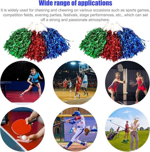 6 قطع من كرات التشجيع من الزهور اليدوية، كرات التشجيع البلاستيكية، كرات التشجيع مع مقابض للمباريات الرياضية، وأداء المسرح، والاحتفال بالعطلات in Kuwait
