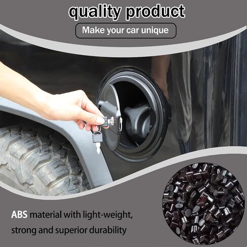 Fuel tank cap replacement anti-theft lock cap Compatible with Hummer H2 2003-2009 ，Locking Gas Cap Cover, Fuel Tank Door with Lock，aluminum alloy Car Fuel Tank Gas Filler Cap Cover Trim in Saudi Arabia