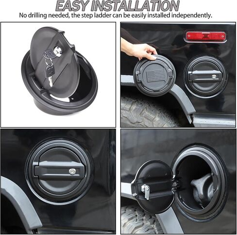 Fuel tank cap replacement anti-theft lock cap Compatible with Hummer H2 2003-2009 ，Locking Gas Cap Cover, Fuel Tank Door with Lock，aluminum alloy Car Fuel Tank Gas Filler Cap Cover Trim in Saudi Arabia