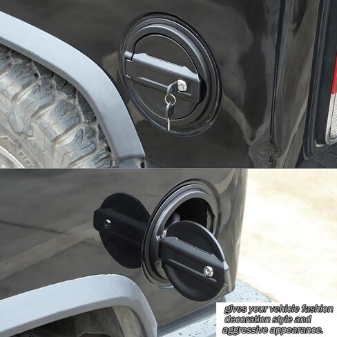 Fuel tank cap replacement anti-theft lock cap Compatible with Hummer H2 2003-2009 ，Locking Gas Cap Cover, Fuel Tank Door with Lock，aluminum alloy Car Fuel Tank Gas Filler Cap Cover Trim in Saudi Arabia