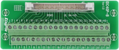 موصل كتلة المحطة، IDC40P 40Pin ذكر رأس اللوحة موصل كتلة المحطة الطرفية PLC واجهة مع قوس لمؤازرة PLC وحامل السكك الحديدية DIN in Saudi Arabia