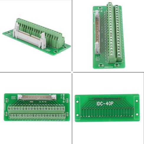 موصل كتلة المحطة، IDC40P 40Pin ذكر رأس اللوحة موصل كتلة المحطة الطرفية PLC واجهة مع قوس لمؤازرة PLC وحامل السكك الحديدية DIN in Saudi Arabia