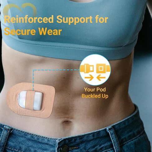 40 Pack Omnipod 5 Overpatches Waterproof, Amolyfe Omnipod 5 Patches, Tan in Saudi Arabia