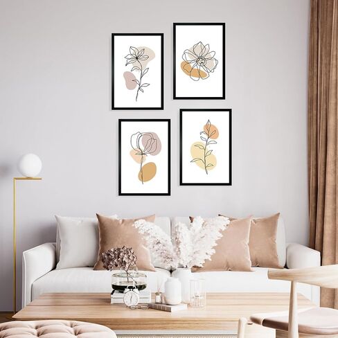 11x17 Picture Frame Set of 4, 11x17 Black Photo Frame with Plexiglass, Poster Frame for Vertical or Horizontal Wall Mounting Display in Kuwait
